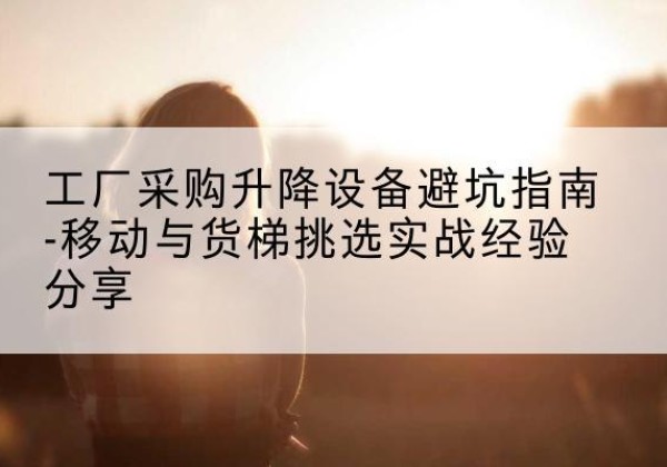 武乡移动式升降机怎么选-工厂采购升降设备避坑指南-移动与货梯挑选实战经验分享